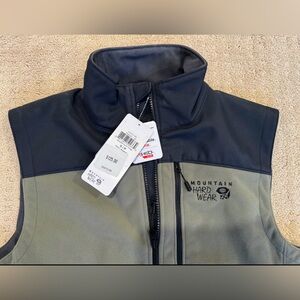 Mountain Hardwear Vest Mens Small S Olive Tech 2 Full Zip Jacket